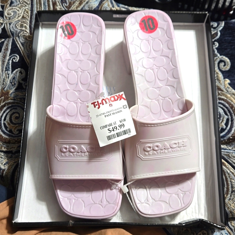 Coach sandals size 10